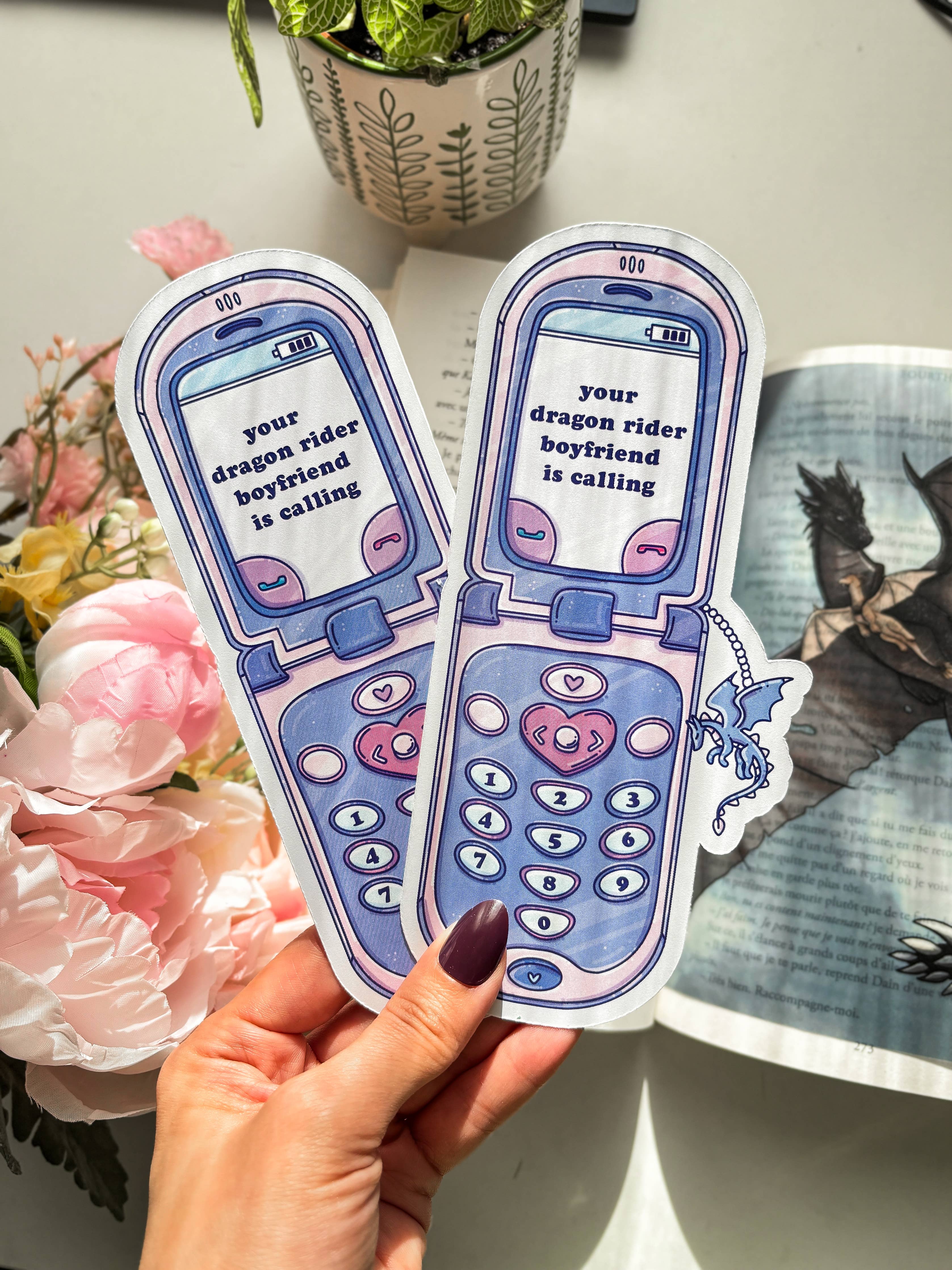Fantasy bookmark, bookish merch, gift for book lover