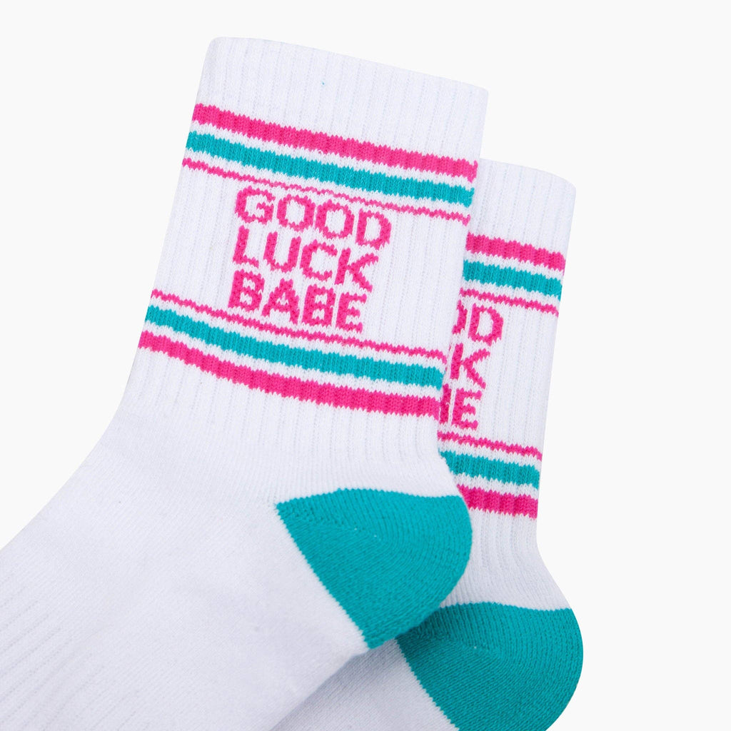 Good Luck Organic Cotton Sports Socks in White