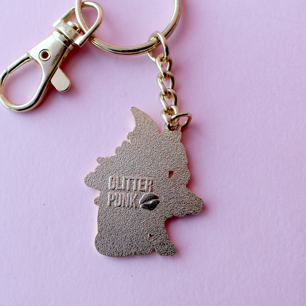 Glitter Punk - Calico Cat Key Chain