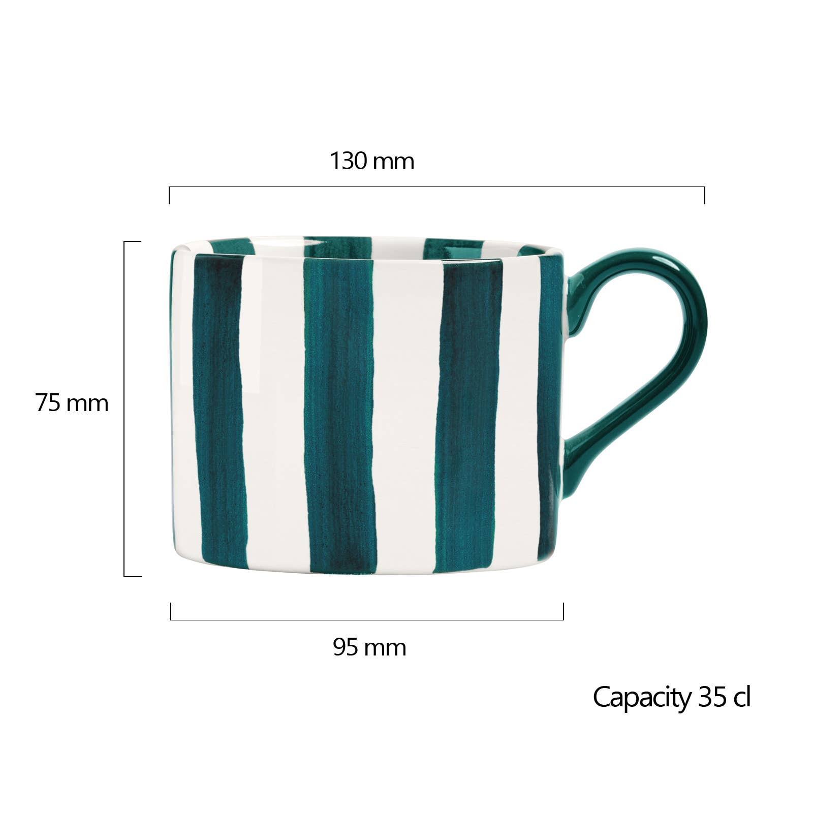 Stripes Mug Green