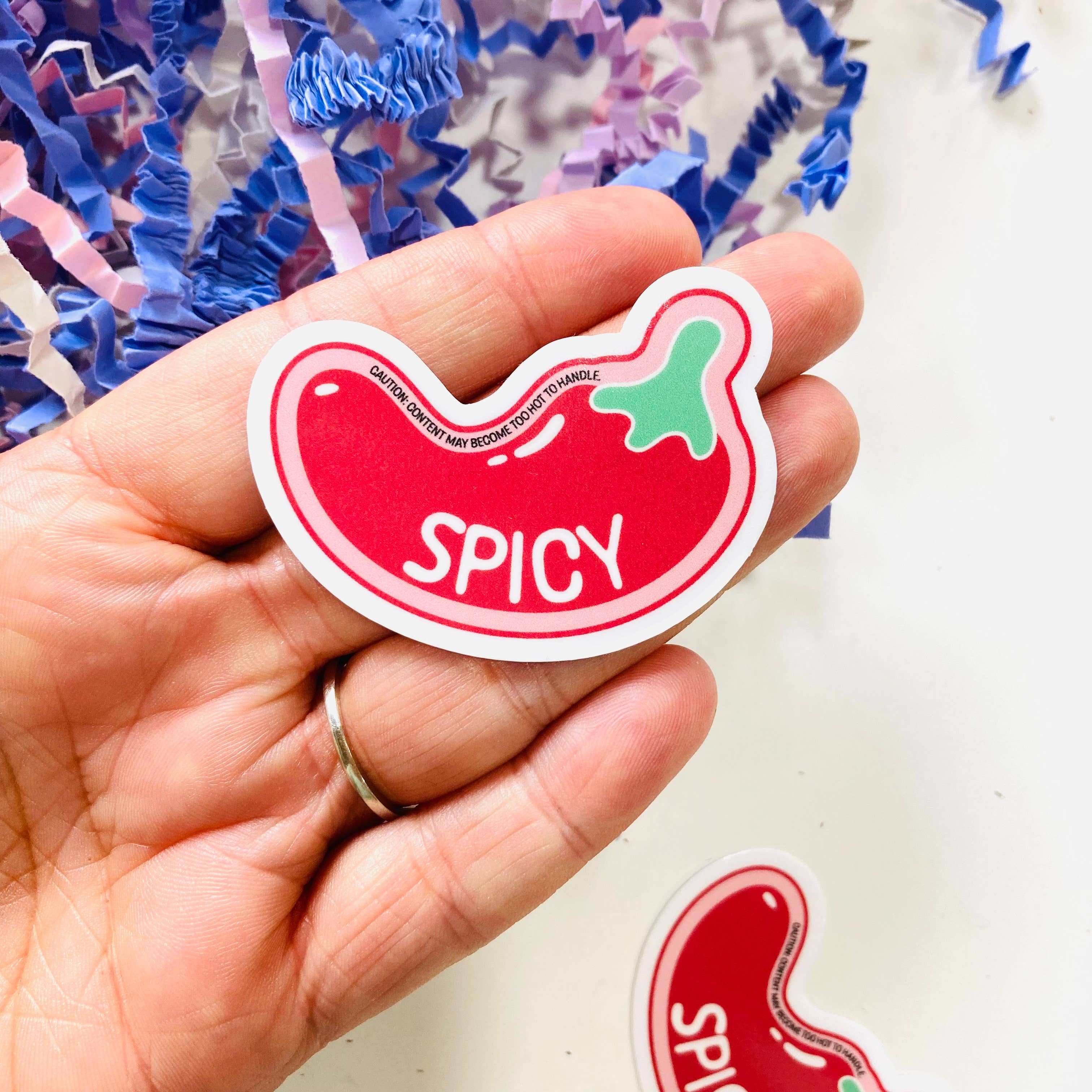 Spicy Books Die Cut sticker