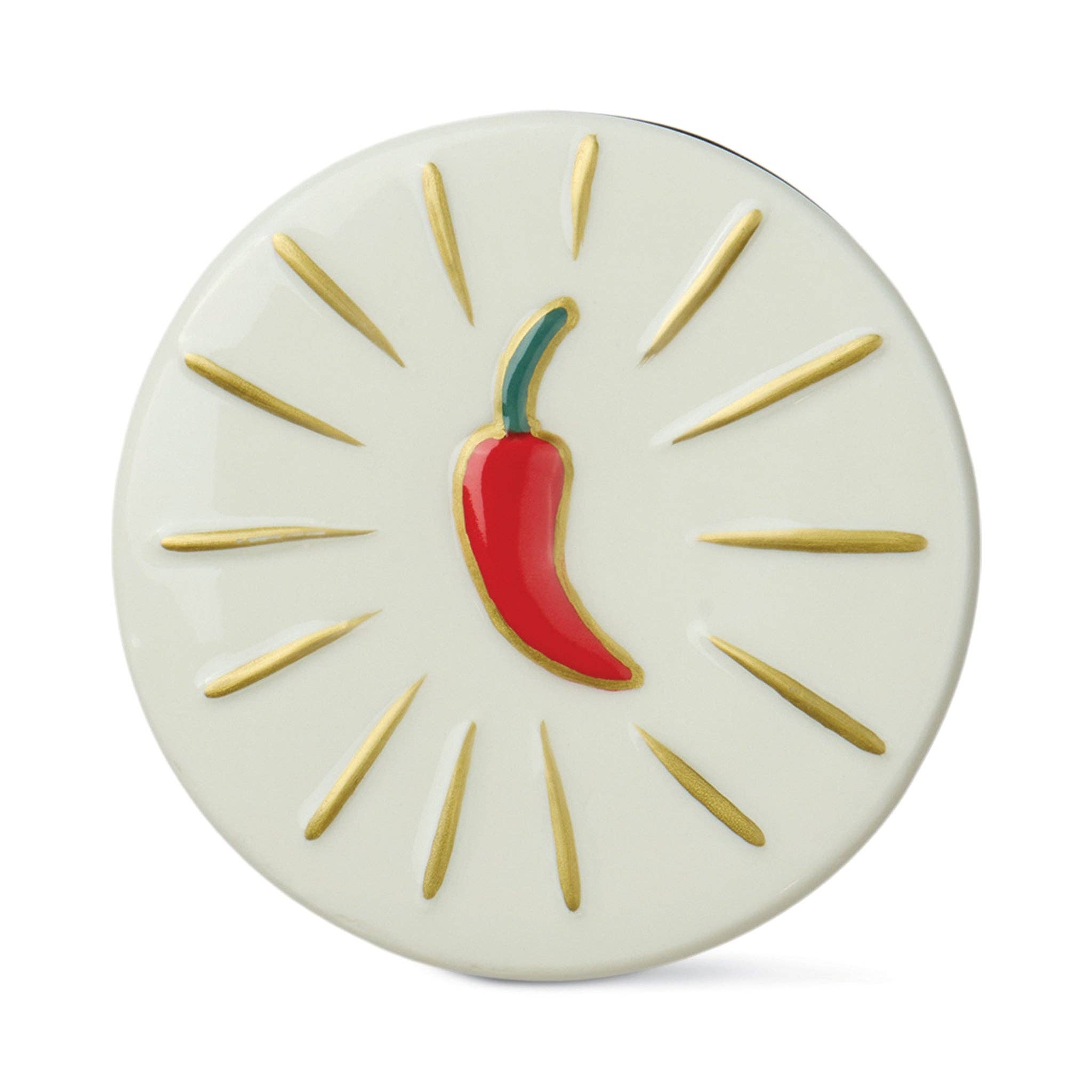 Charmed 8oz/226g Green Glass Candle with Chili Lid - Chili Pepper & Mango