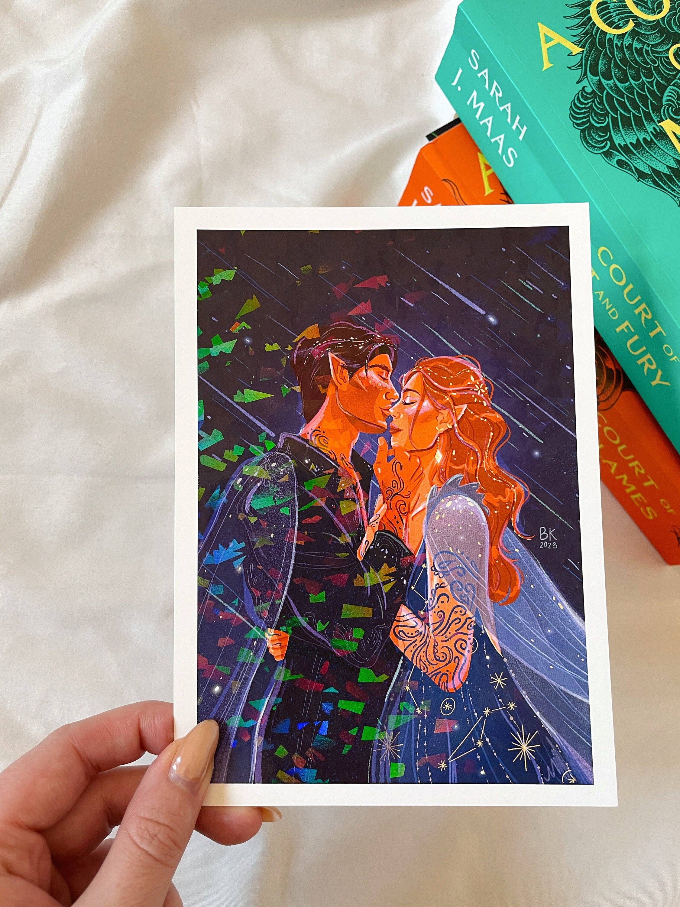 Feyre & Rhysand Holographic print