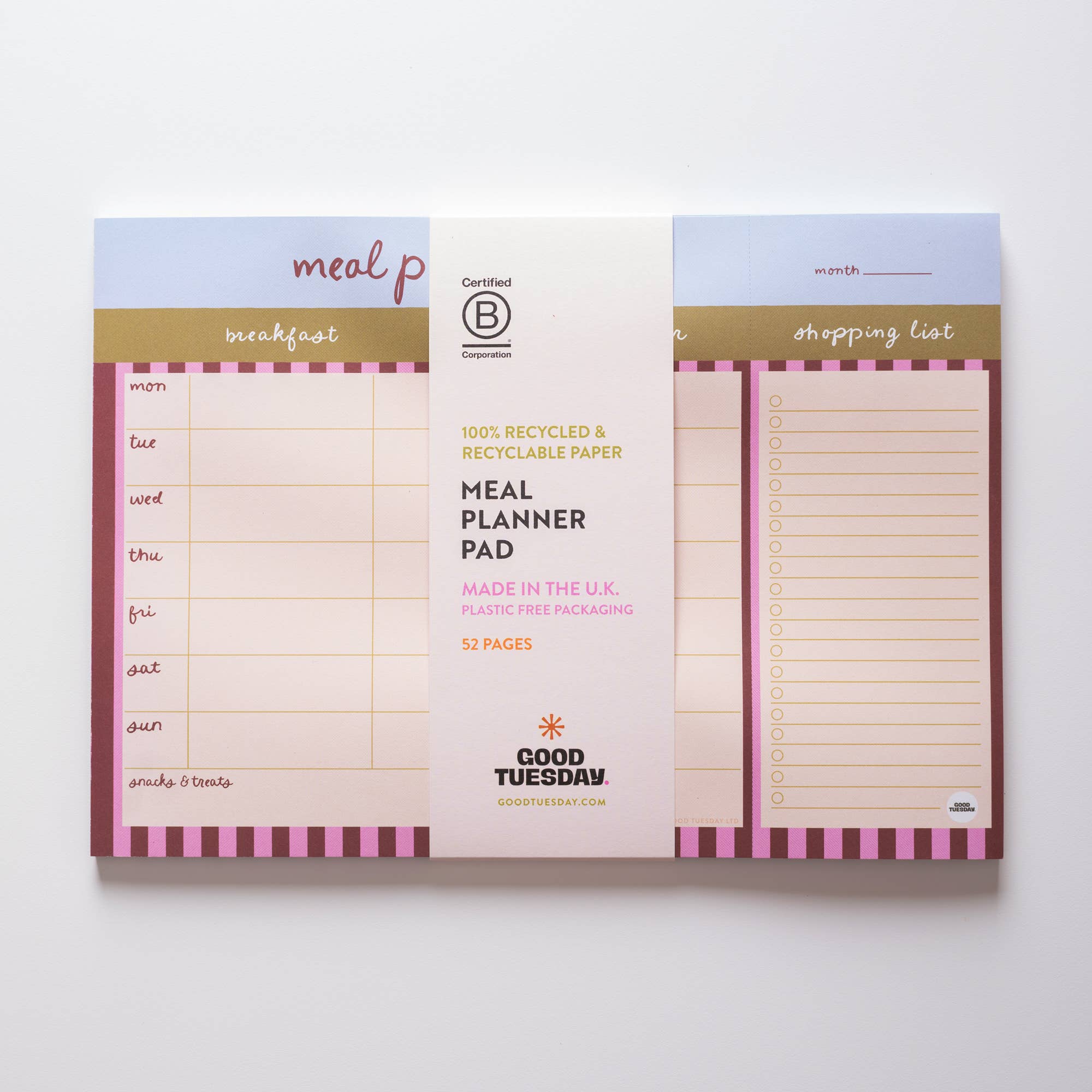 Good Tuesday - A4 Weekly Meal Planner Pad