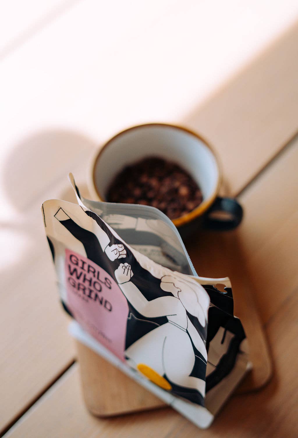 Coffee Beans, Girl Crush, houseblend coffee.