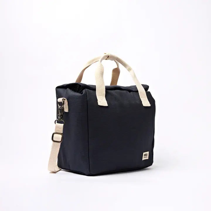Hampstead Lunch Bag in Smoke Cotton Canvas