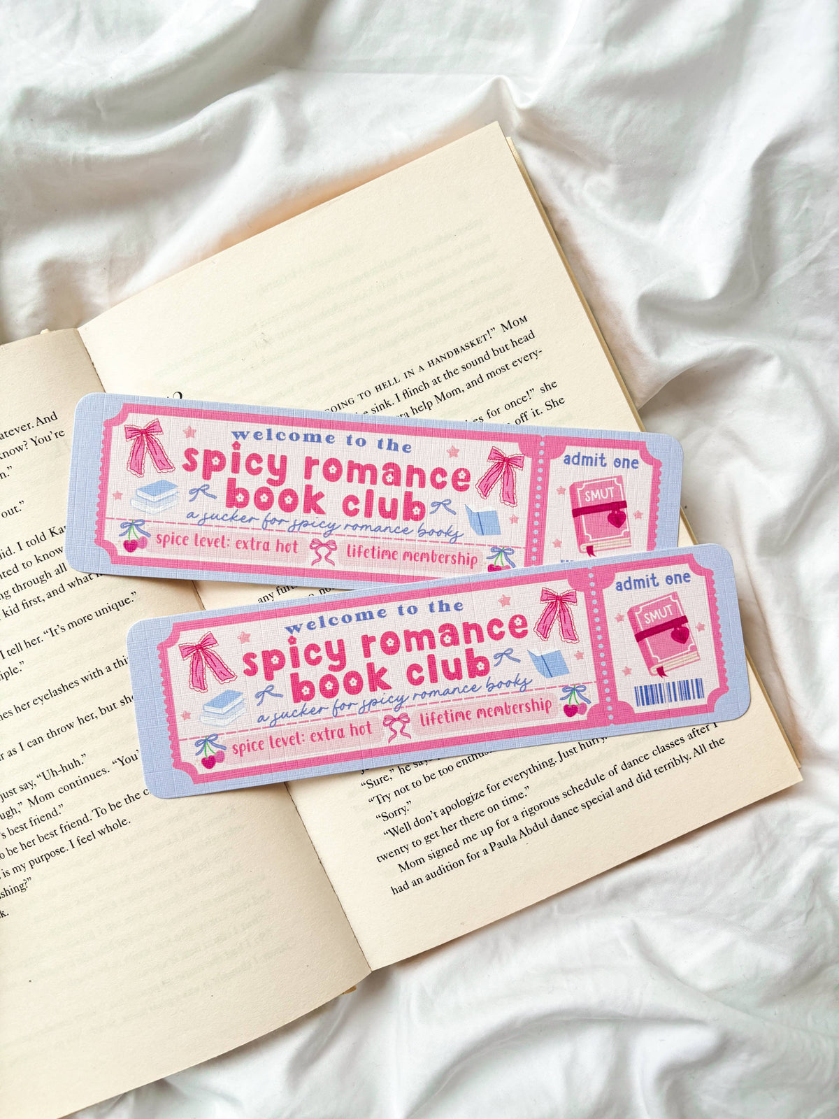 Spicy Romance Book Club Bookmark
