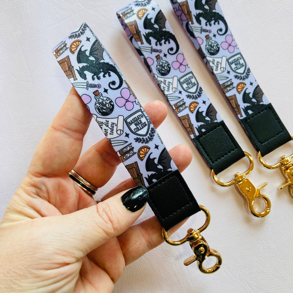 Basgiath Fantasy Bookish Wristlet Keychain 