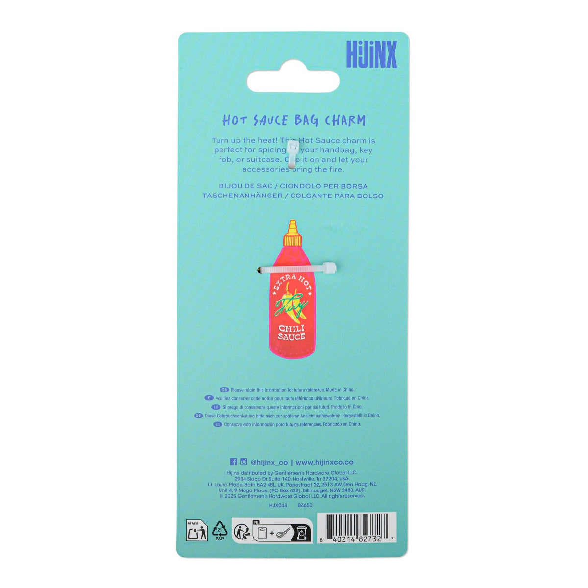 Hijinx Bag Charm - Hot Sauce