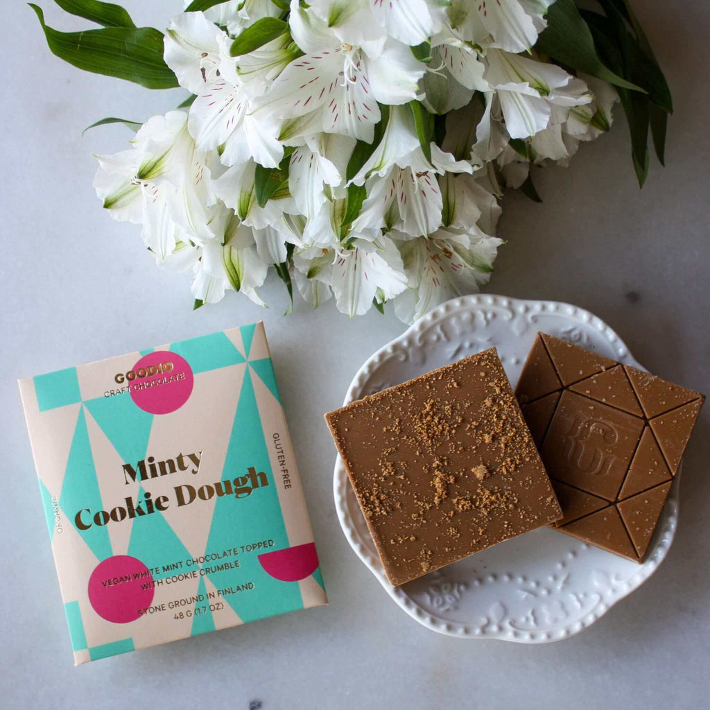 Goodio Chocolate - Minty Cookie Dough White Chocolate