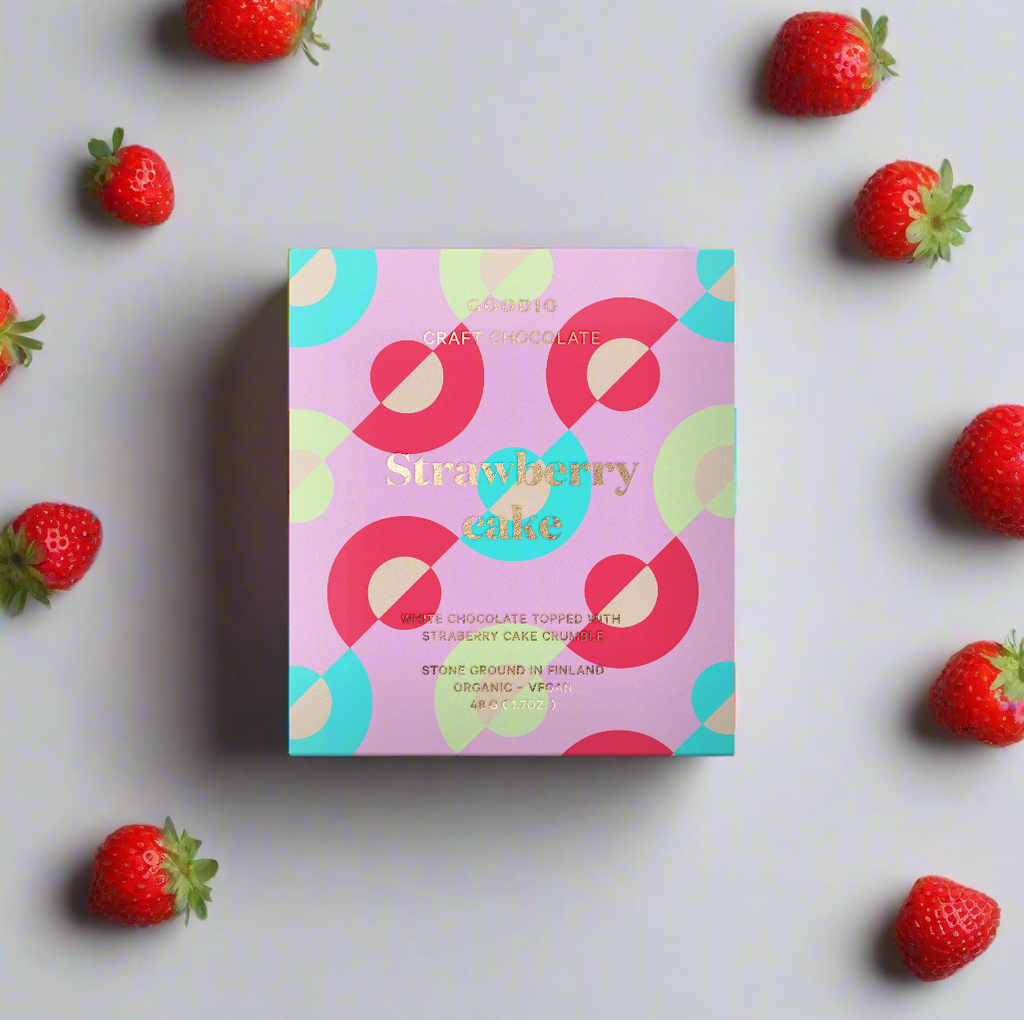 Goodio Chocolate - Organic Strawberry Cake