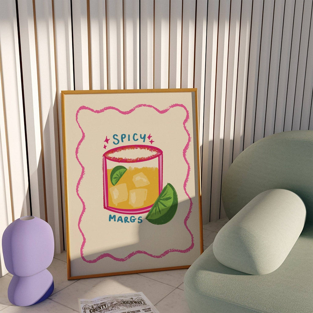 Spicy Margs Cocktail Print: A3