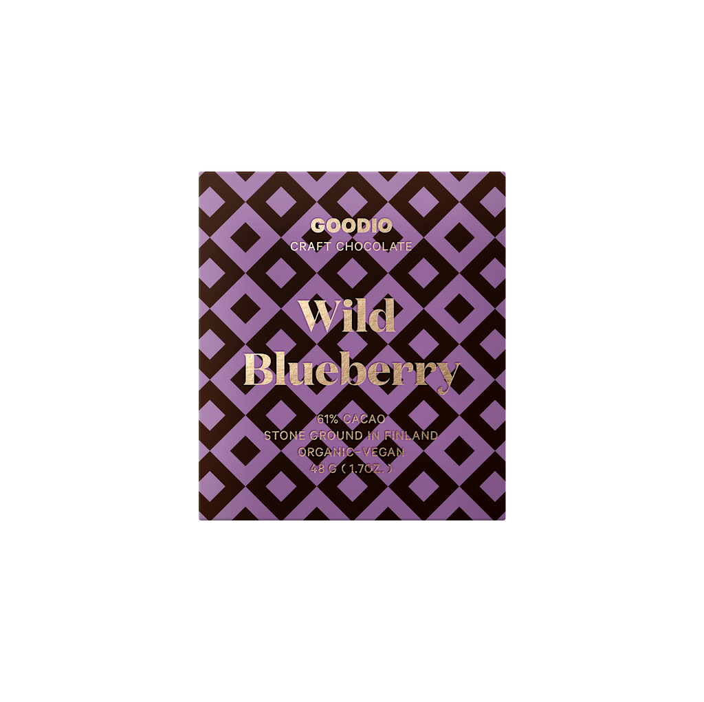 Goodio Chocolate - Wild Blueberry Chocolate 61%