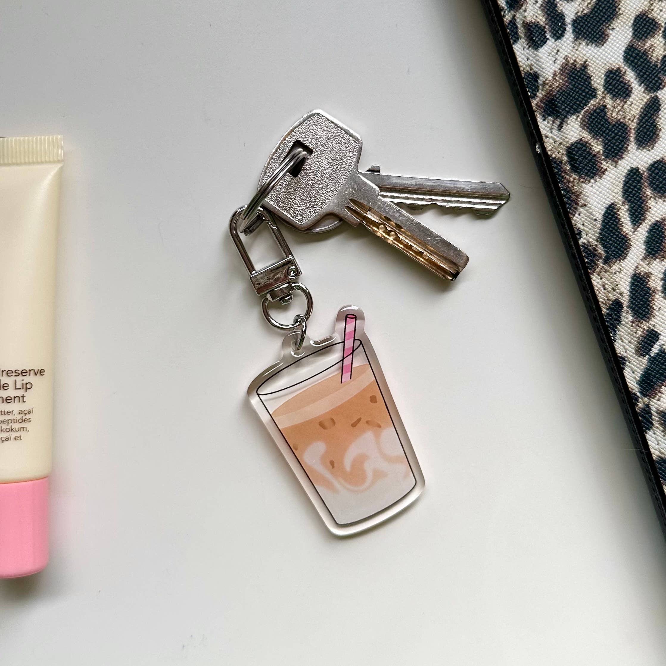 Dolly's Doodles - Iced Latte Keyring