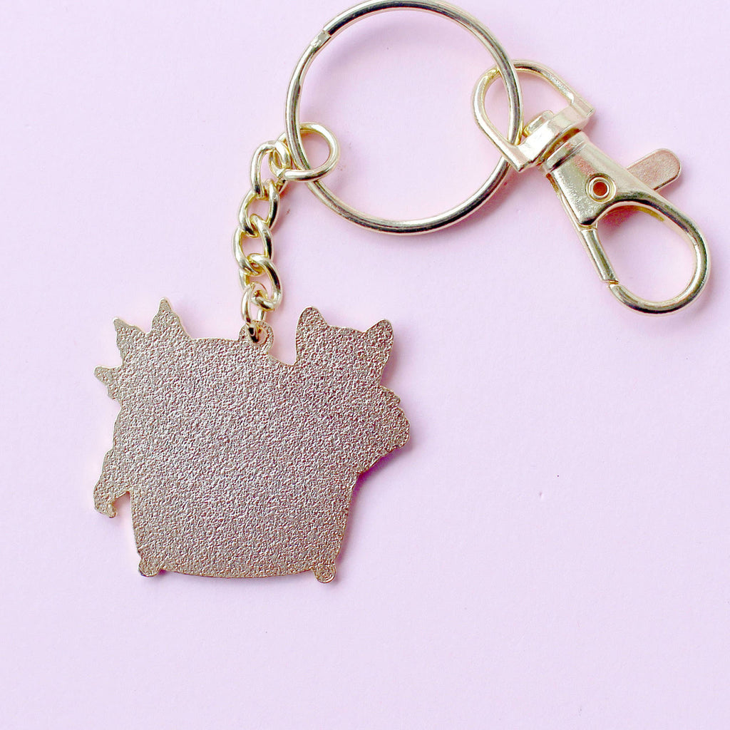 Glitter Punk - Plant Cat Key Chain