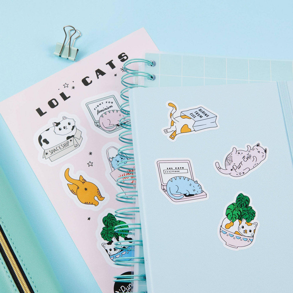 LOL Cats A5 Vinyl Sticker Sheet