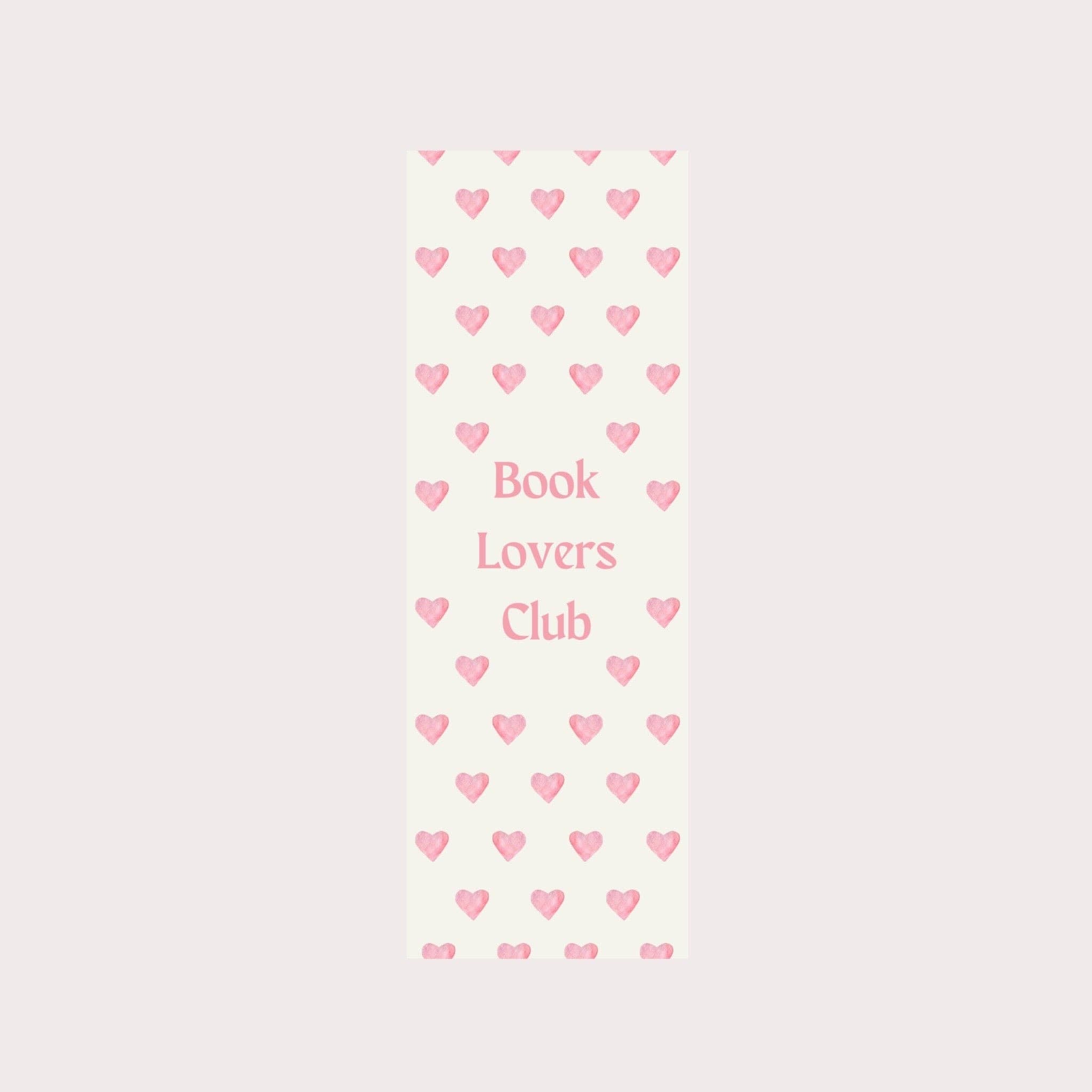 Book lovers club bookmark