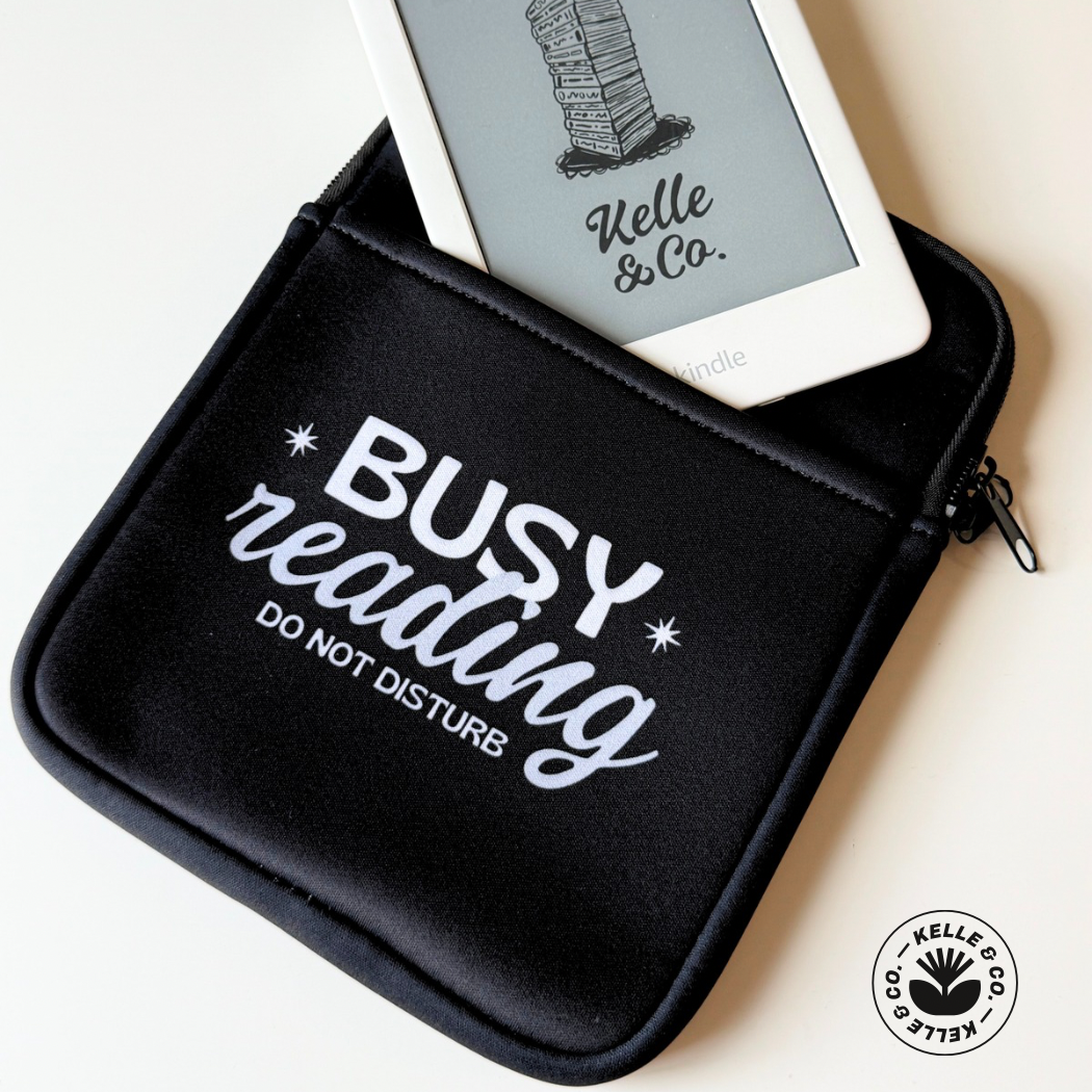Kelle & Co. - Busy Reading Kindle Sleeve
