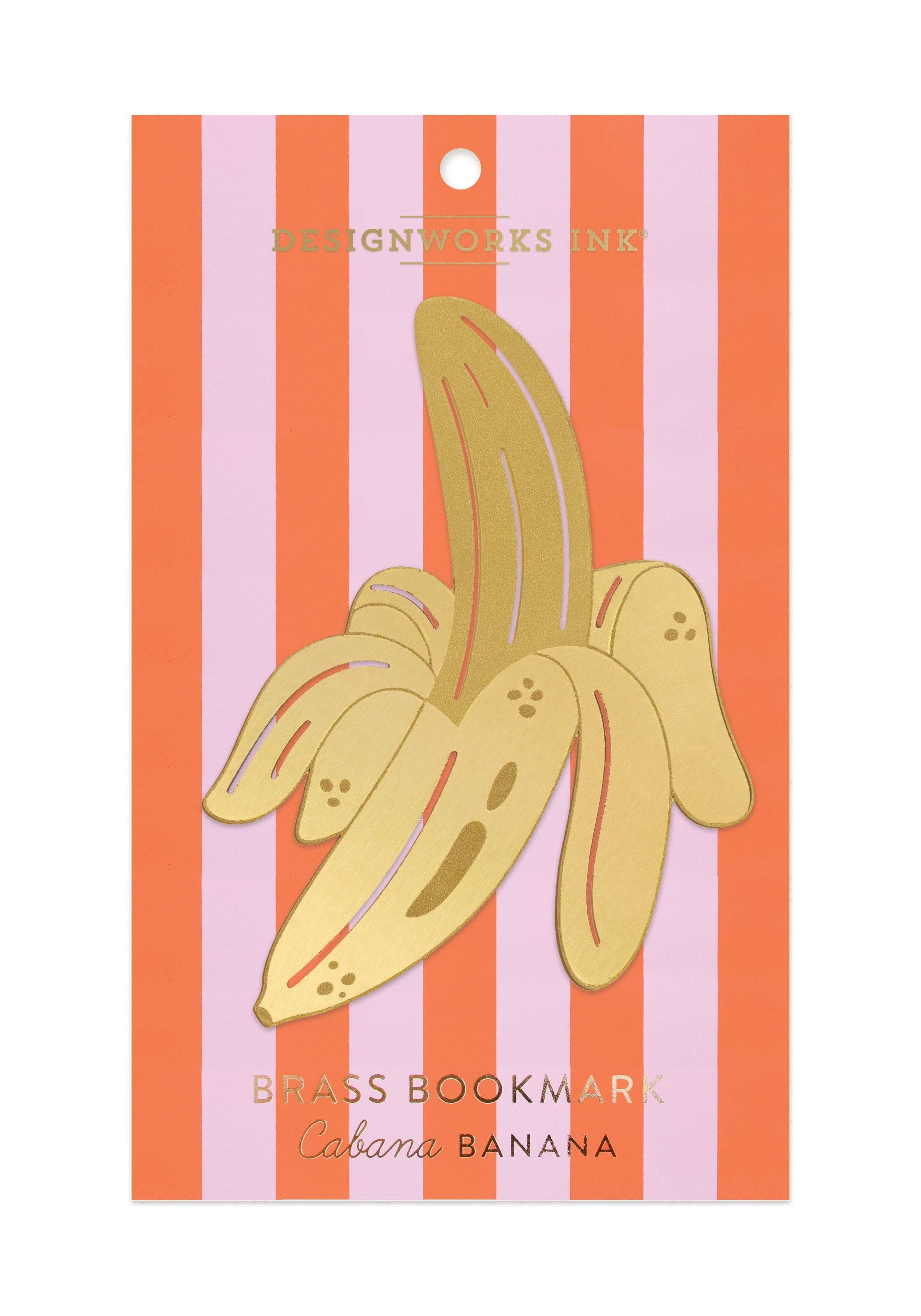 Brass Bookmark - Cabana Banana
