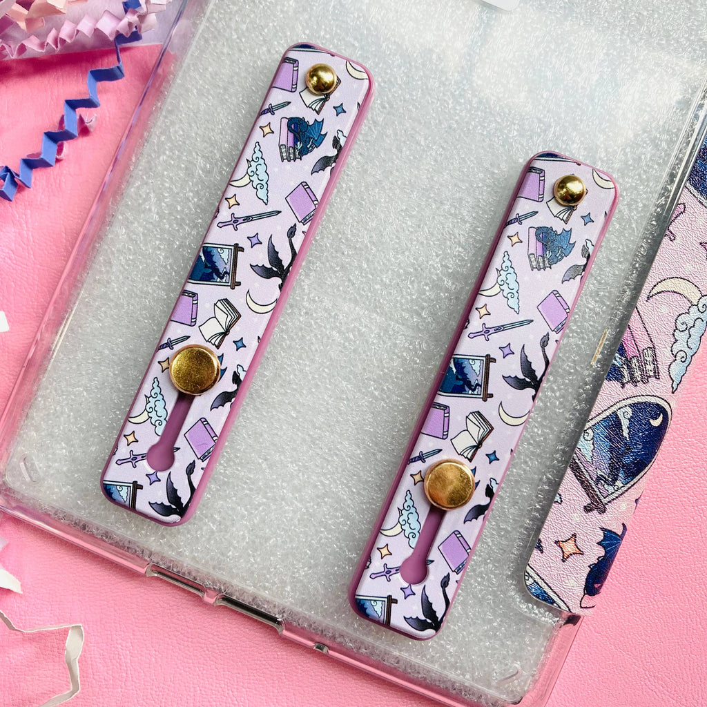 Fantasy Bookish Push Pull Phone Kindle Grip 
