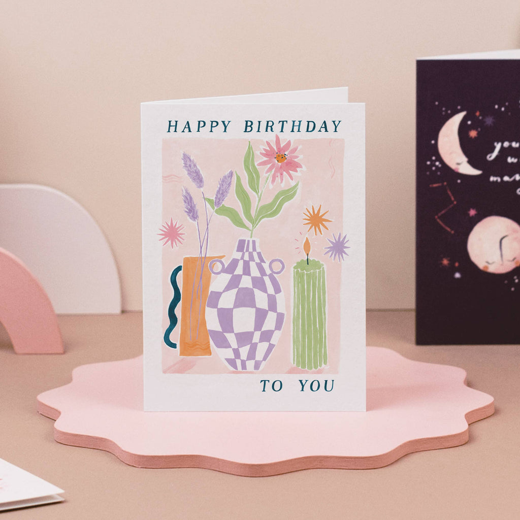 Sister Paper Co. - Flower Vase Birthday Card