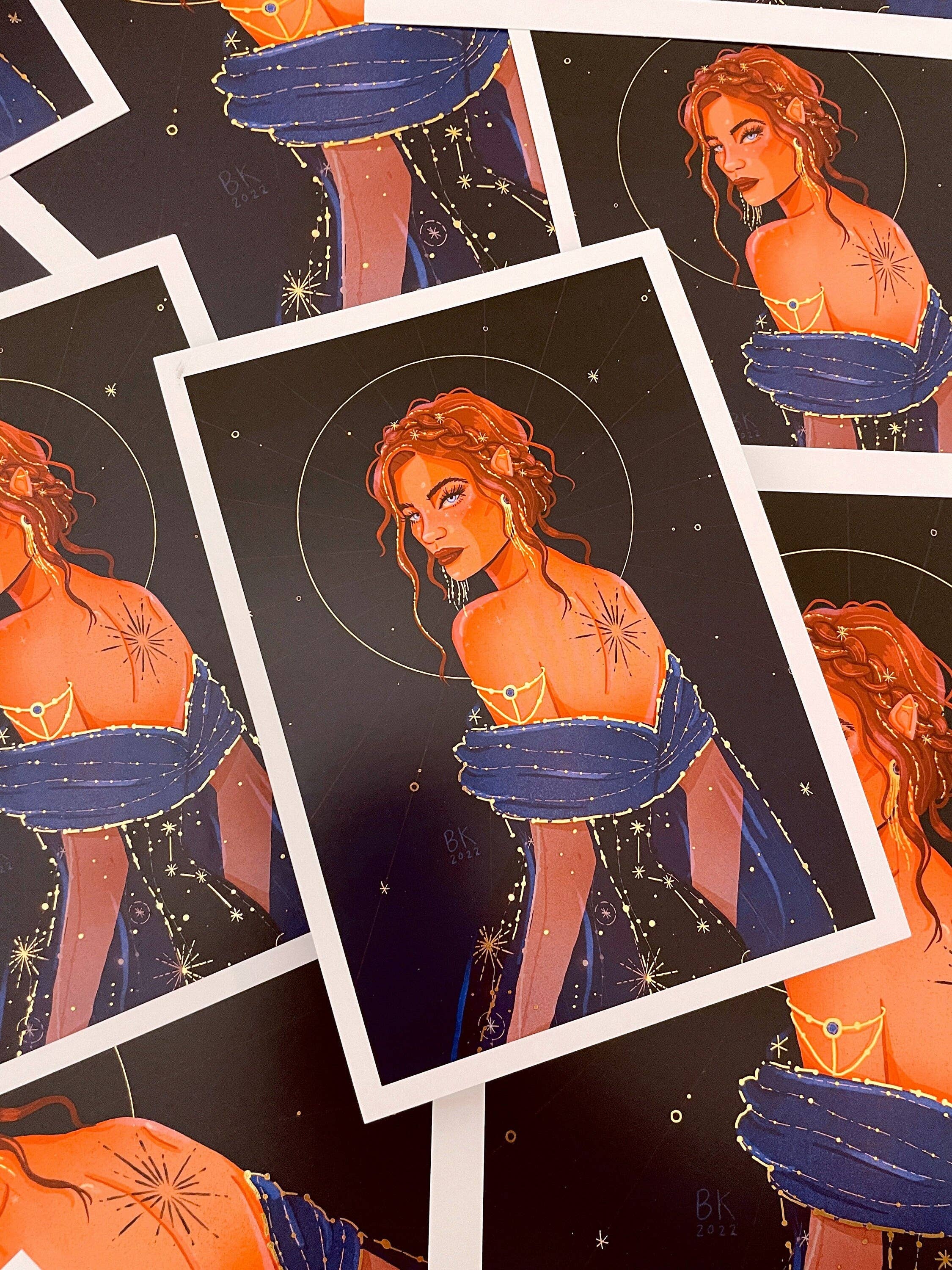 Nesta Gold Foil Print