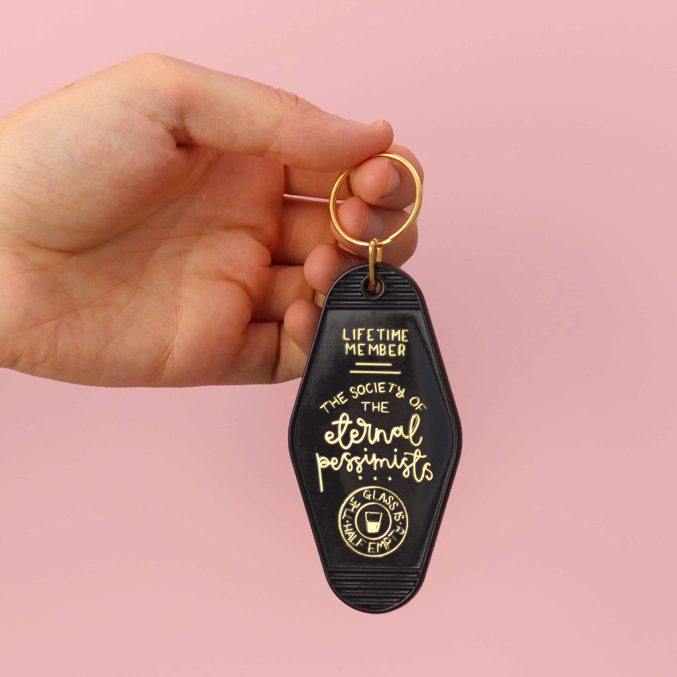 Laura Oh - the society of the eternal pessimists (black) keyring