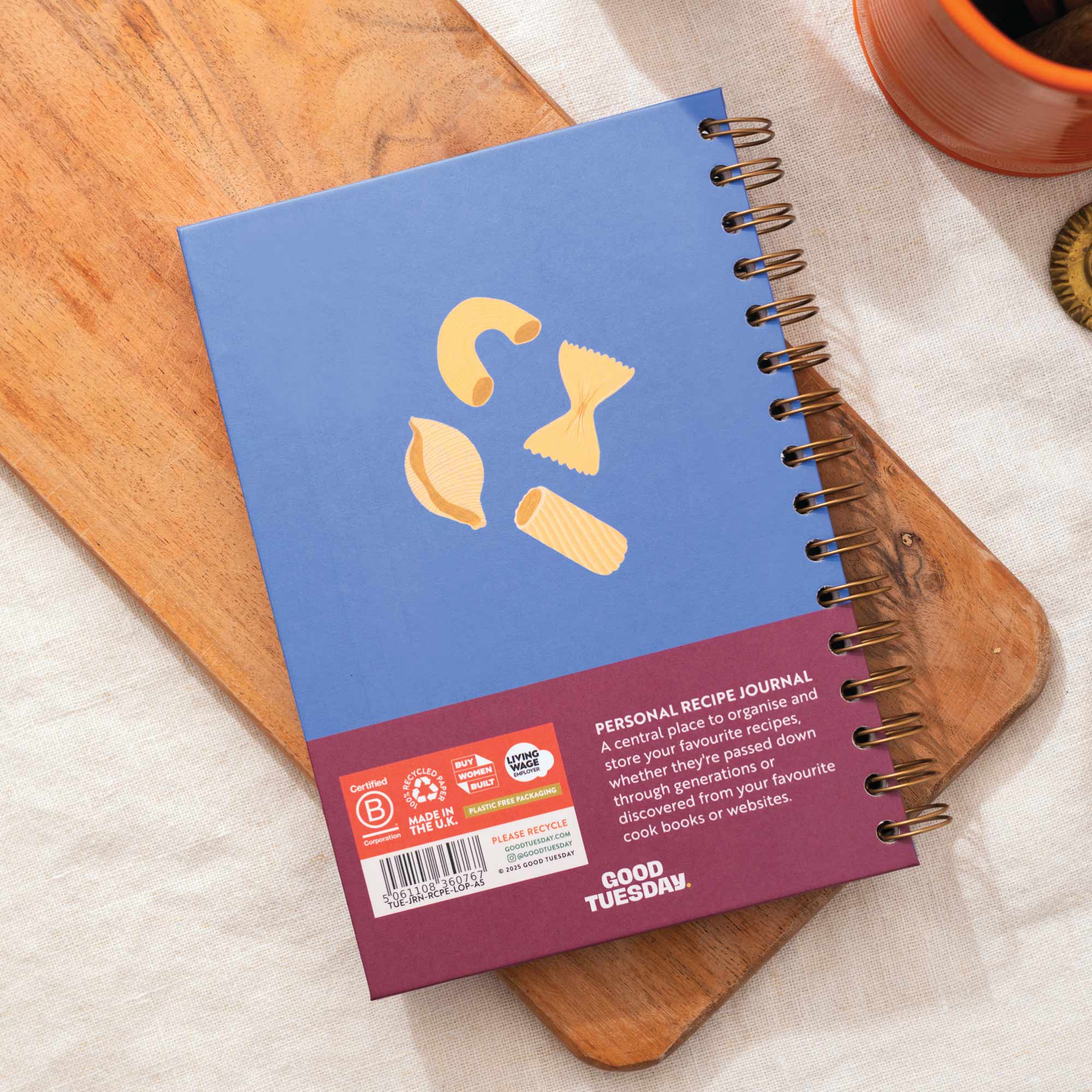 Good Tuesday - Pasta Recipe Book Journal A5