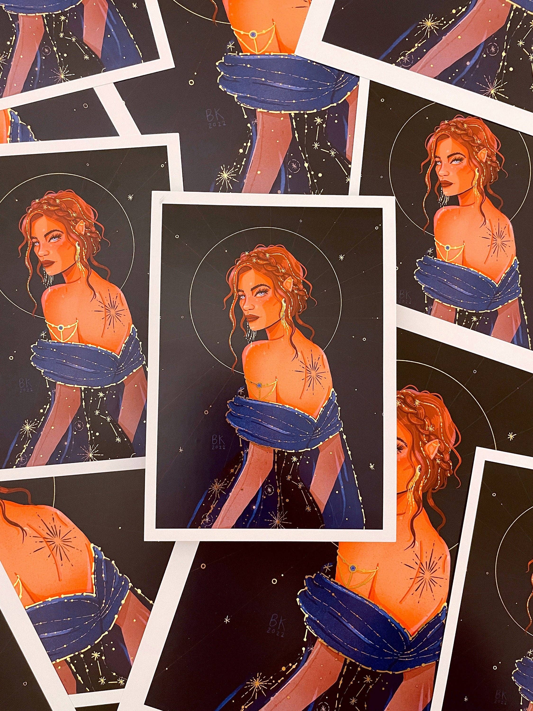 Nesta Gold Foil Print