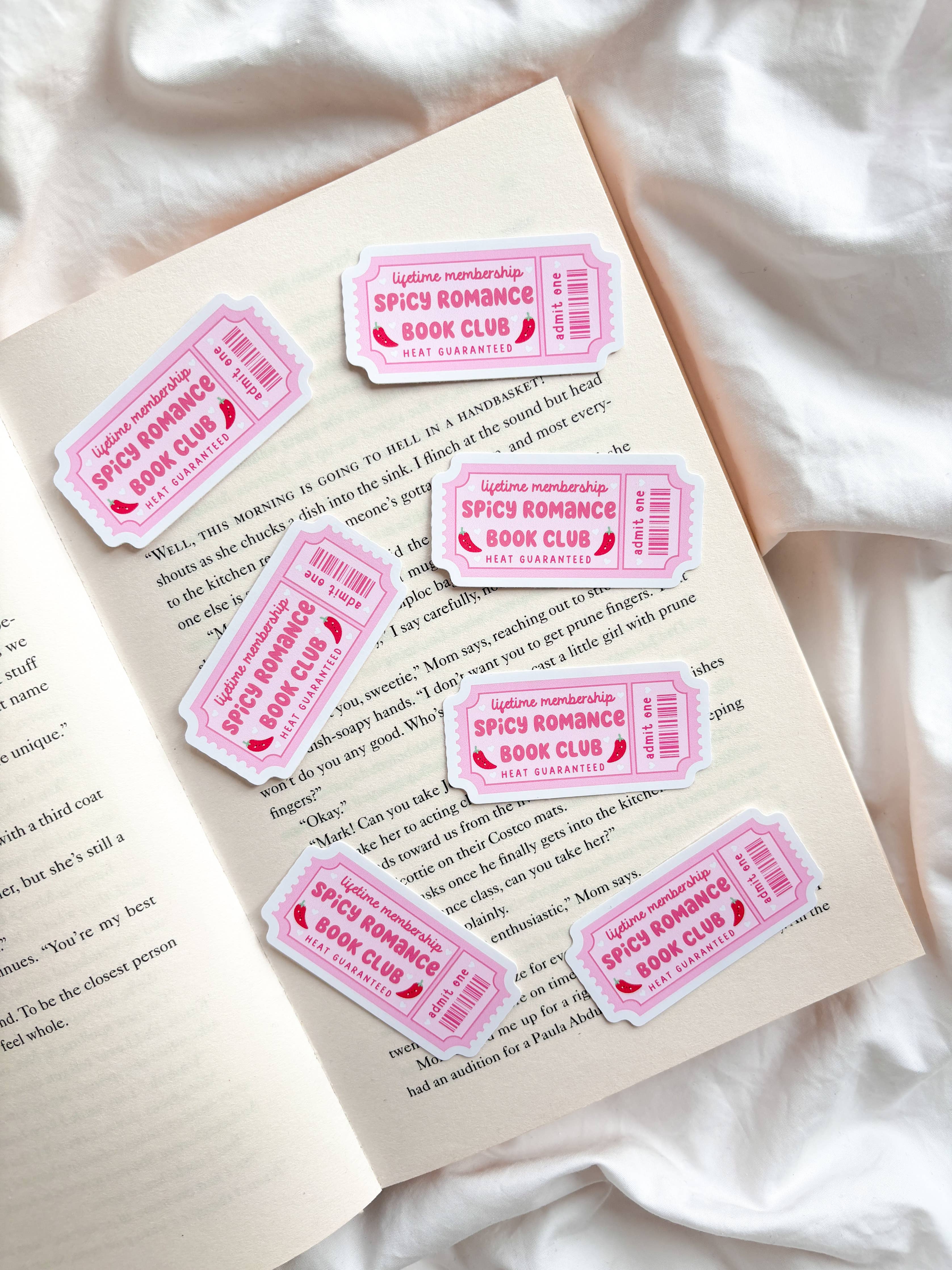 Fleurs on Sunday - Spicy Romance Book Club Ticket Sticker