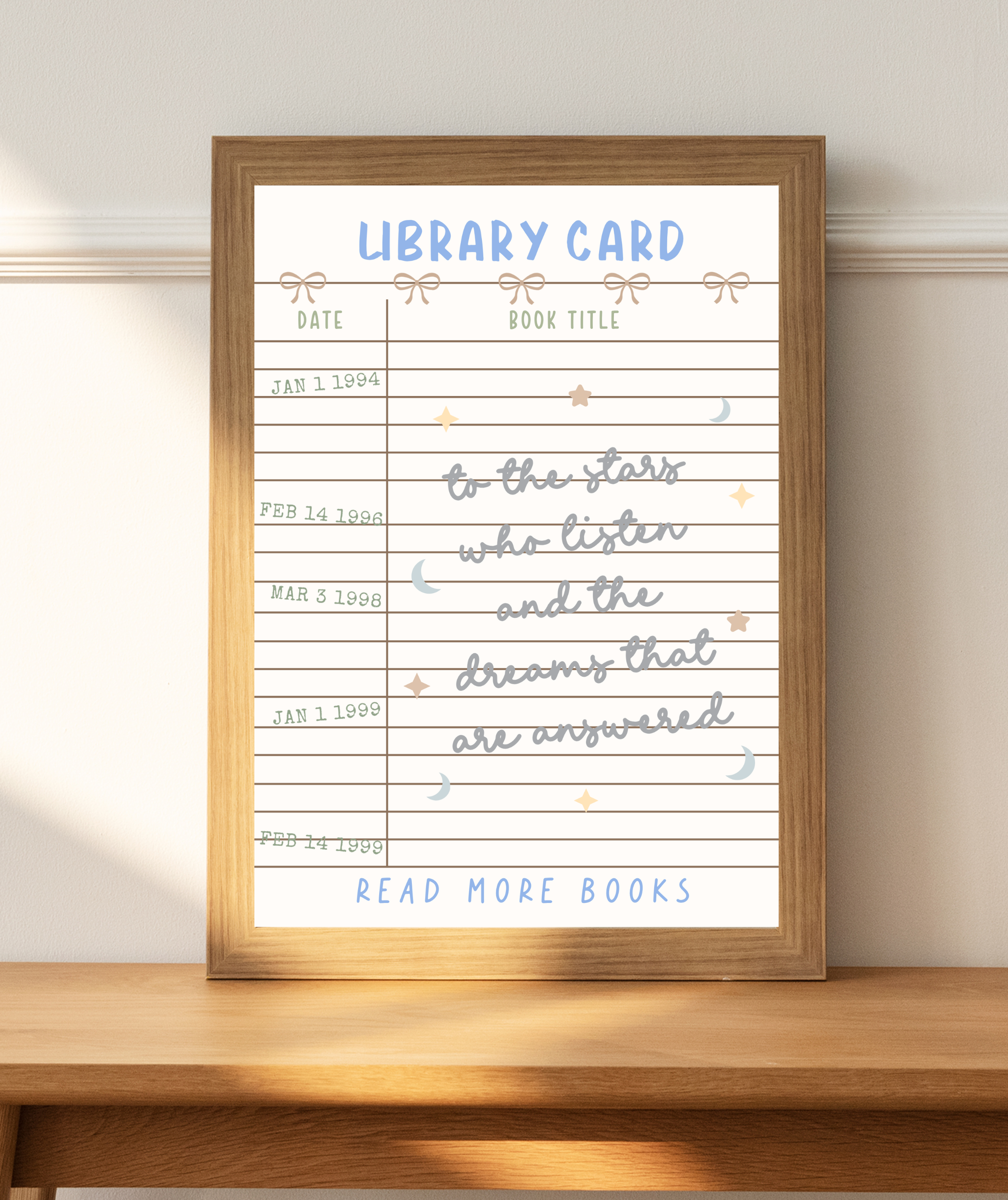 Fleurs on Sunday - To The Stars Who Listen Quote Print
