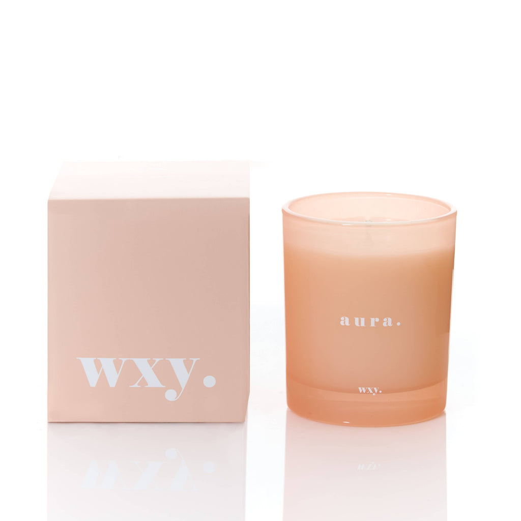 wxy. - Aura 7oz Candle - White Woods & Amber Down