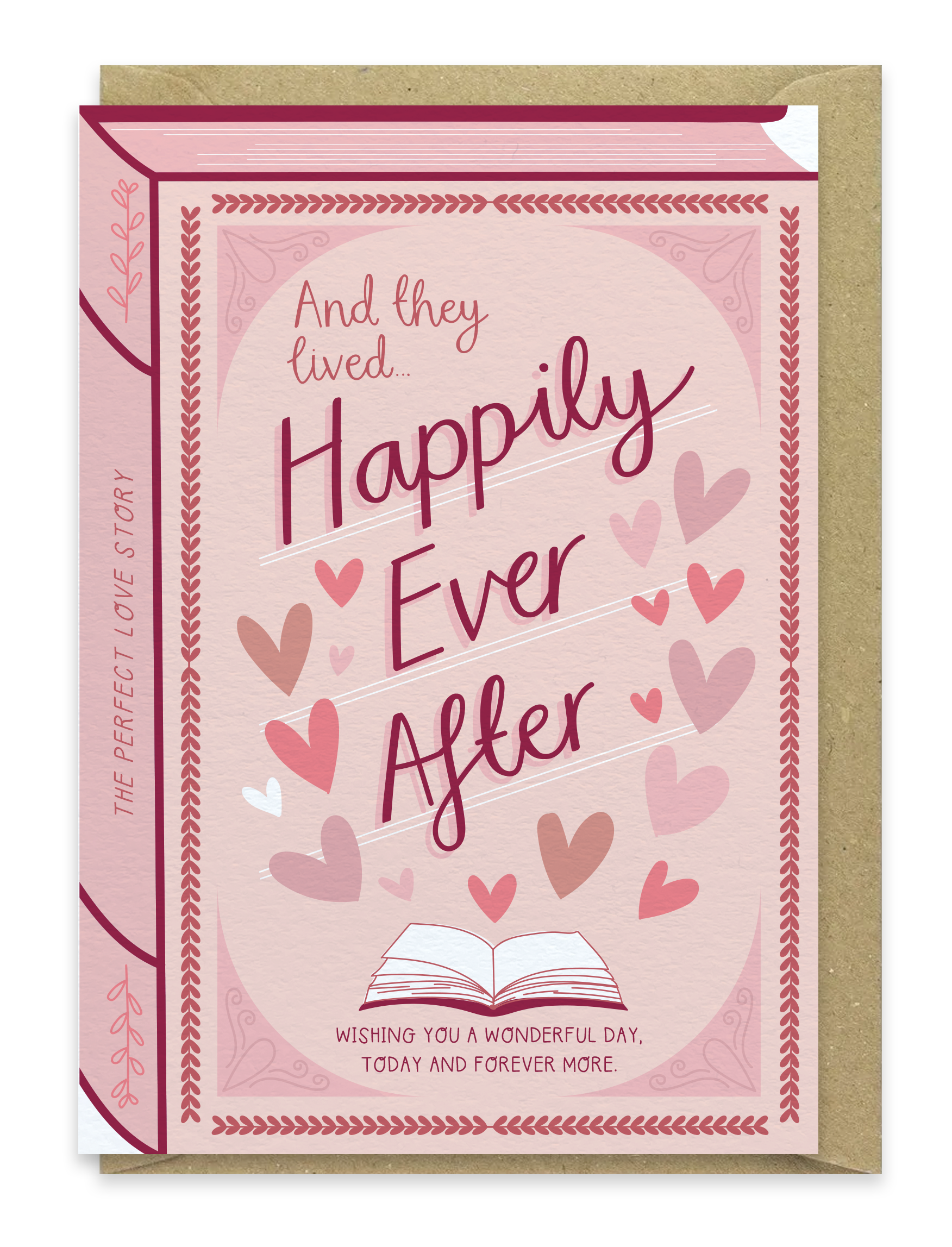 Happily Ever After – Luxury Book Anniversary Wedding Card