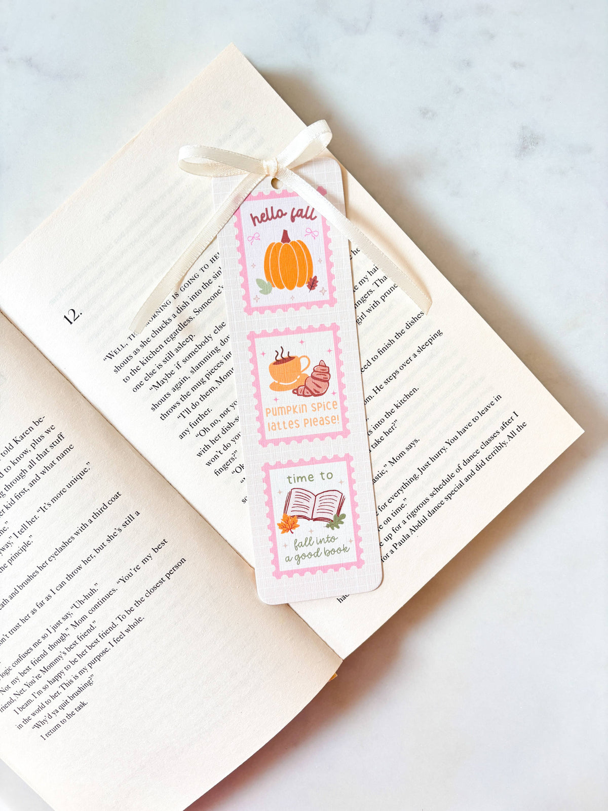 Hello Fall Stamps Bookmark