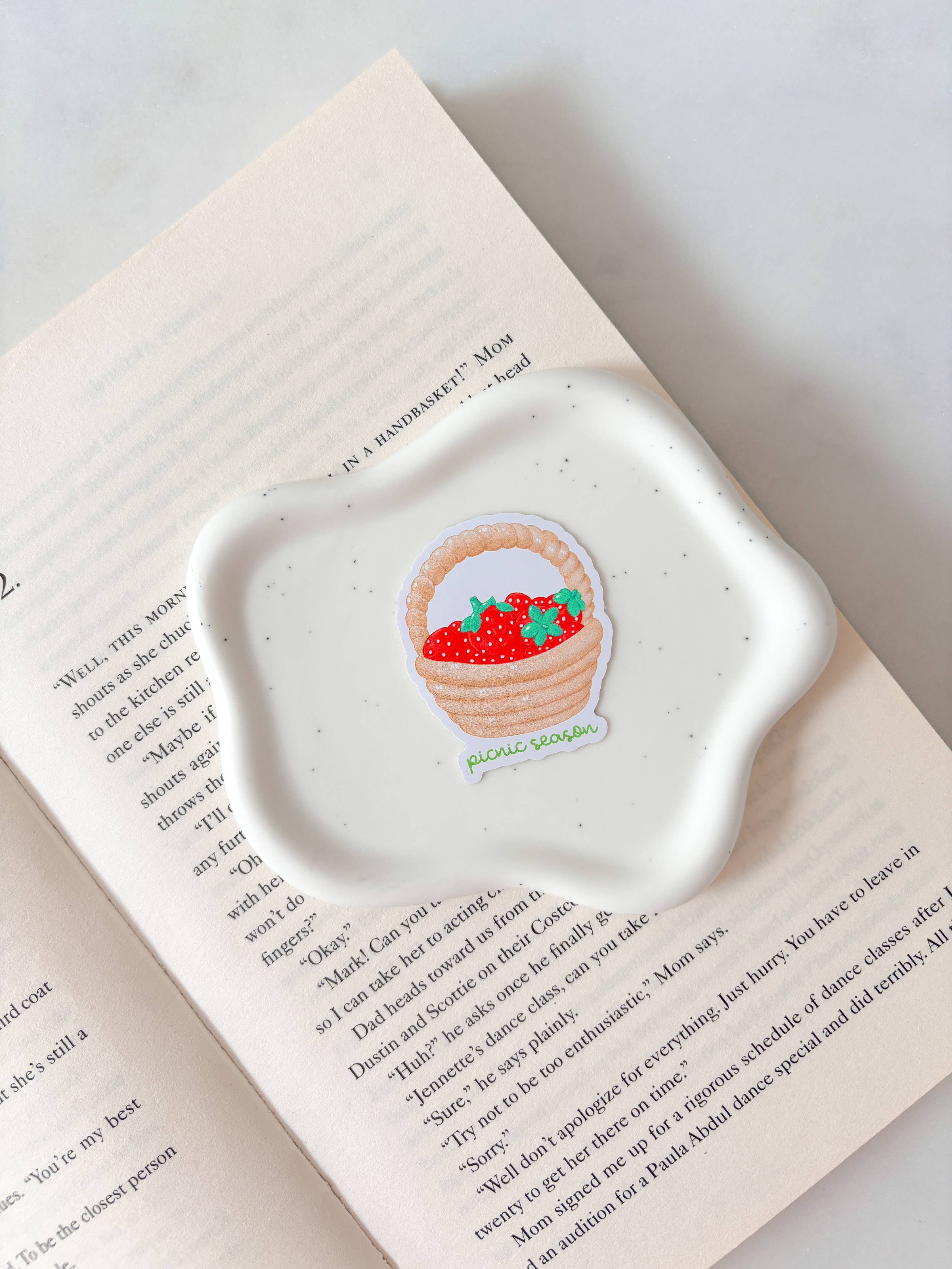 Fleurs on Sunday - Strawberry Basket Sticker