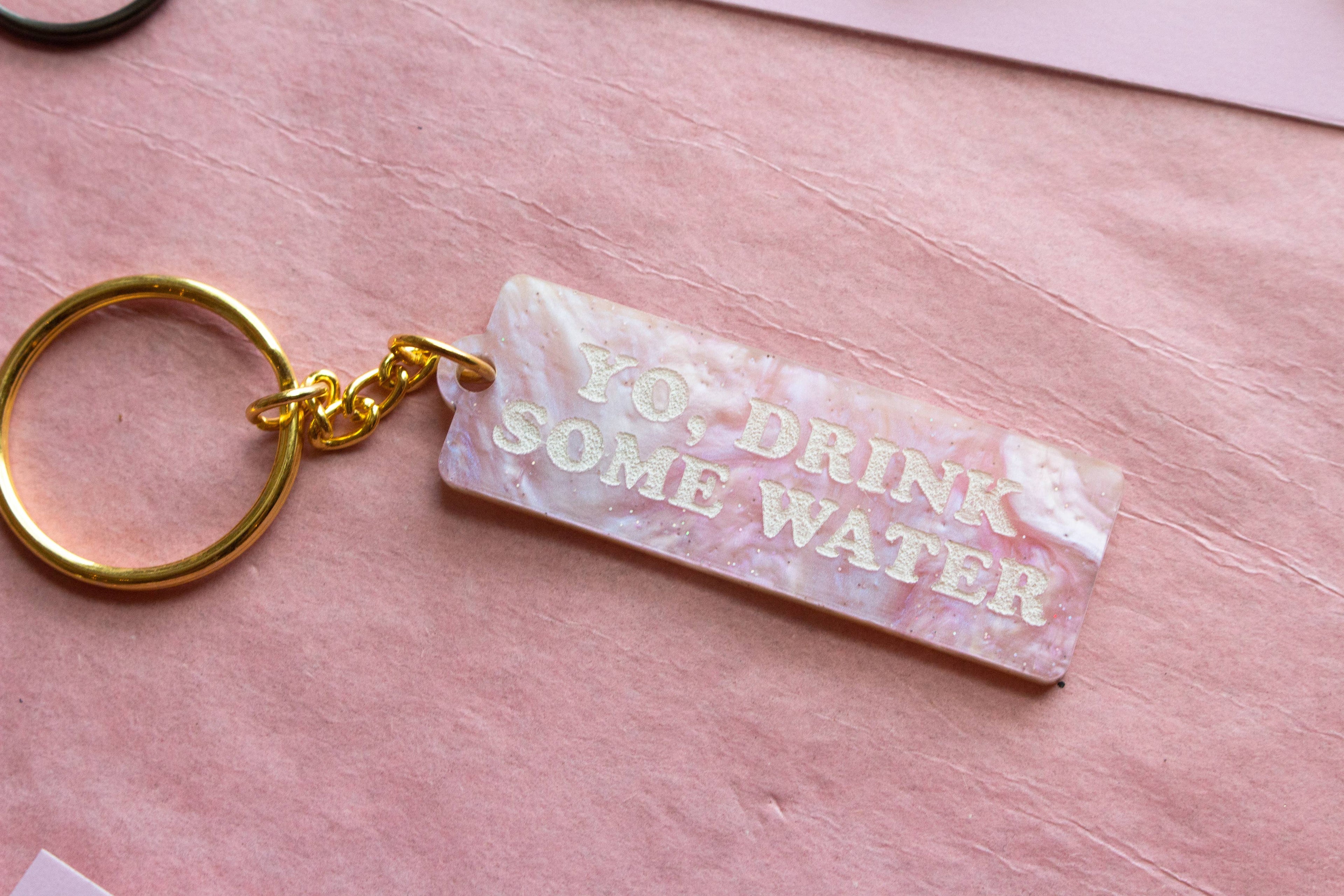 Yo Drink Water Keychain