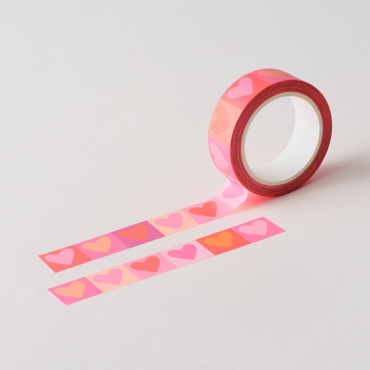 Pink Love Hearts Washi Tape