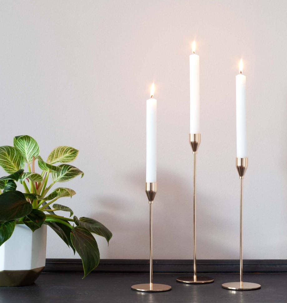 Shearer Candles - White 8 inch Dinner Candles