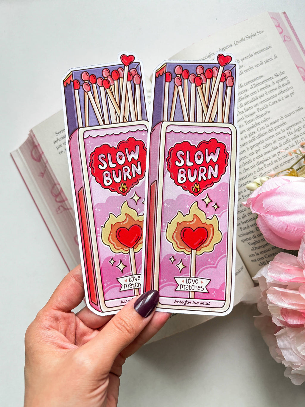 Slow-burn bookmark, bookish merch gift for book lover