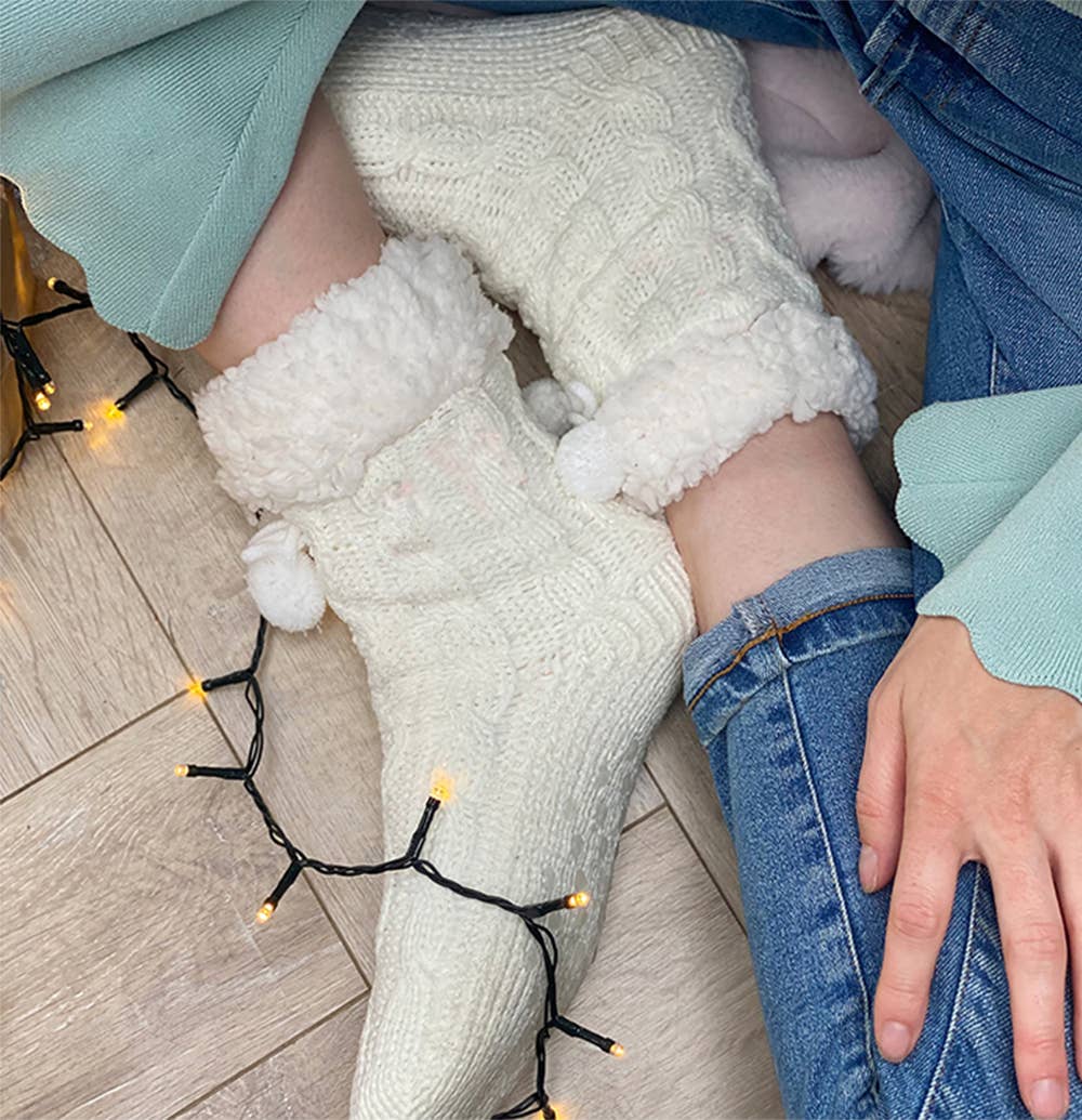 Knitted Slipper Socks
