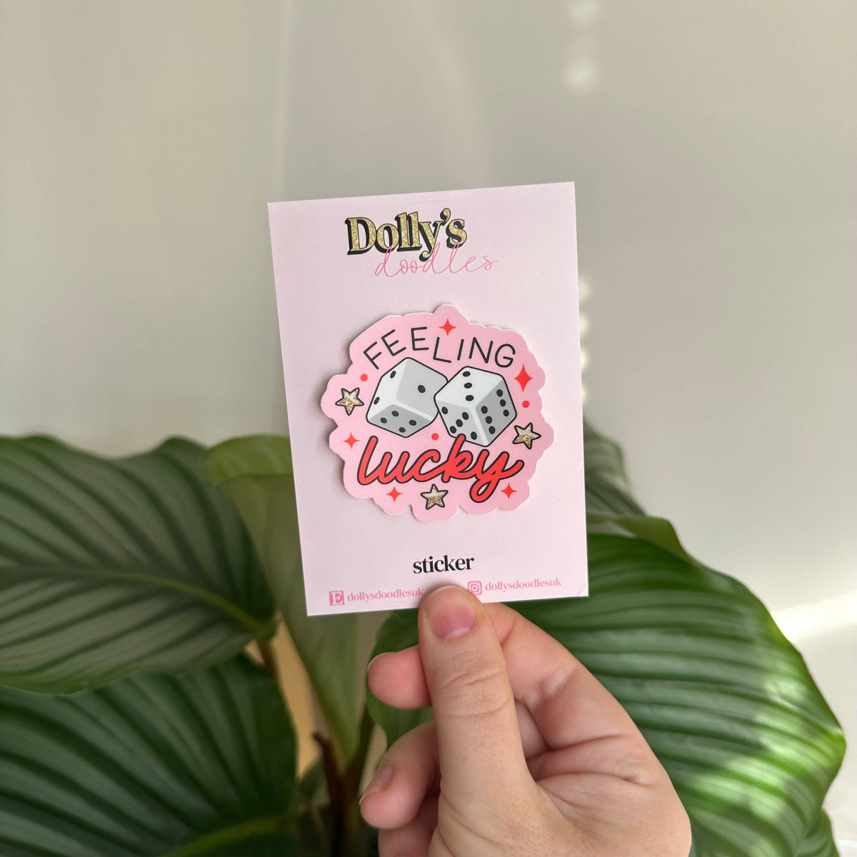 Matte Sticker | Feeling Lucky Dice Motivational Vegas Gift