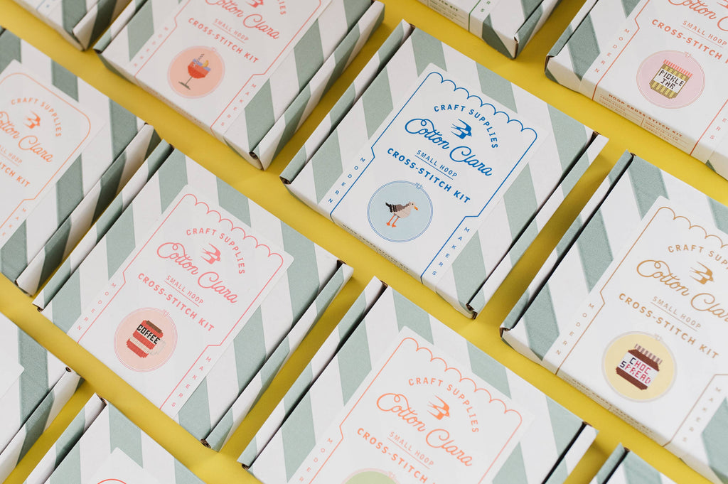 I Love Books Cross Stitch Kit for Beginners