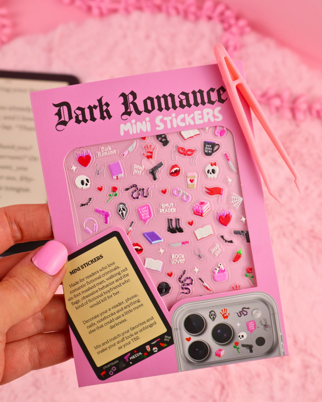 Dark Romance Mini Stickers for Kindle and Phone