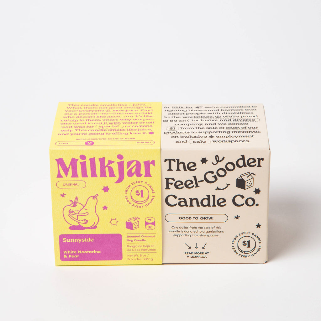 Milk Jar Candle Company - Pear & Nectarine Soy Candle