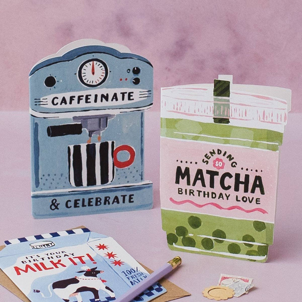 Matcha Birthday Card | Cute Foodie Birthday Cards