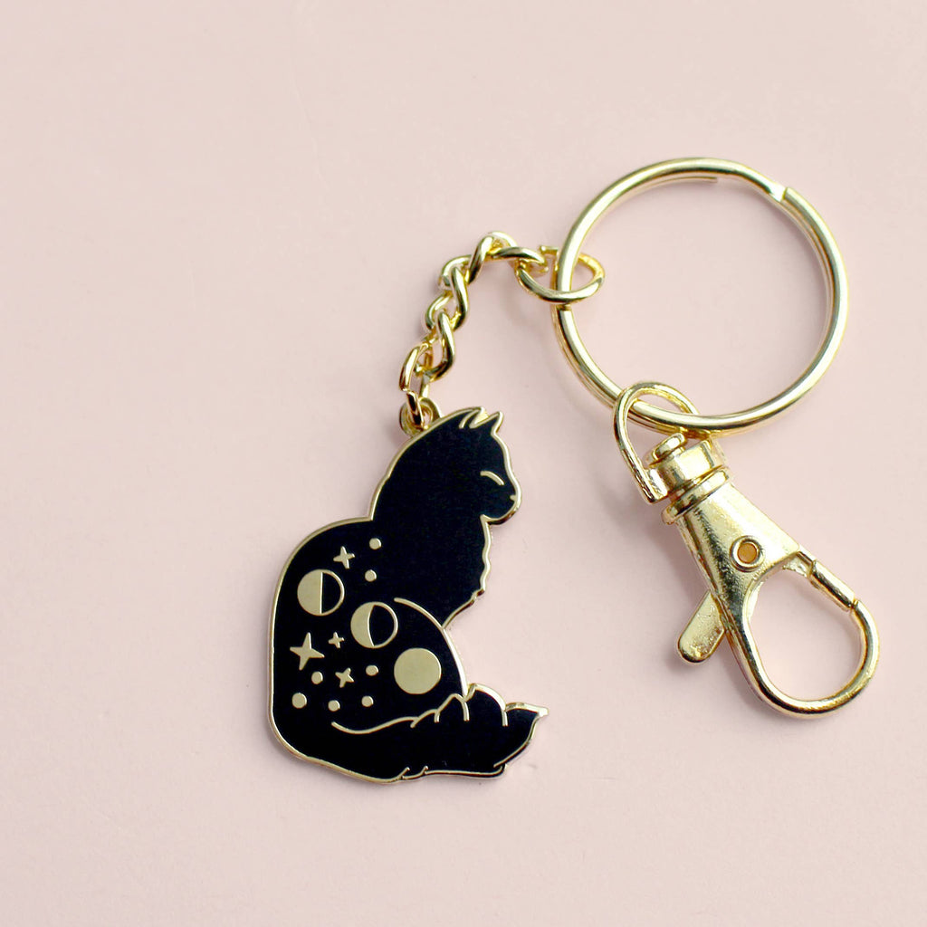 Glitter Punk - Celestial Cat Key Chain