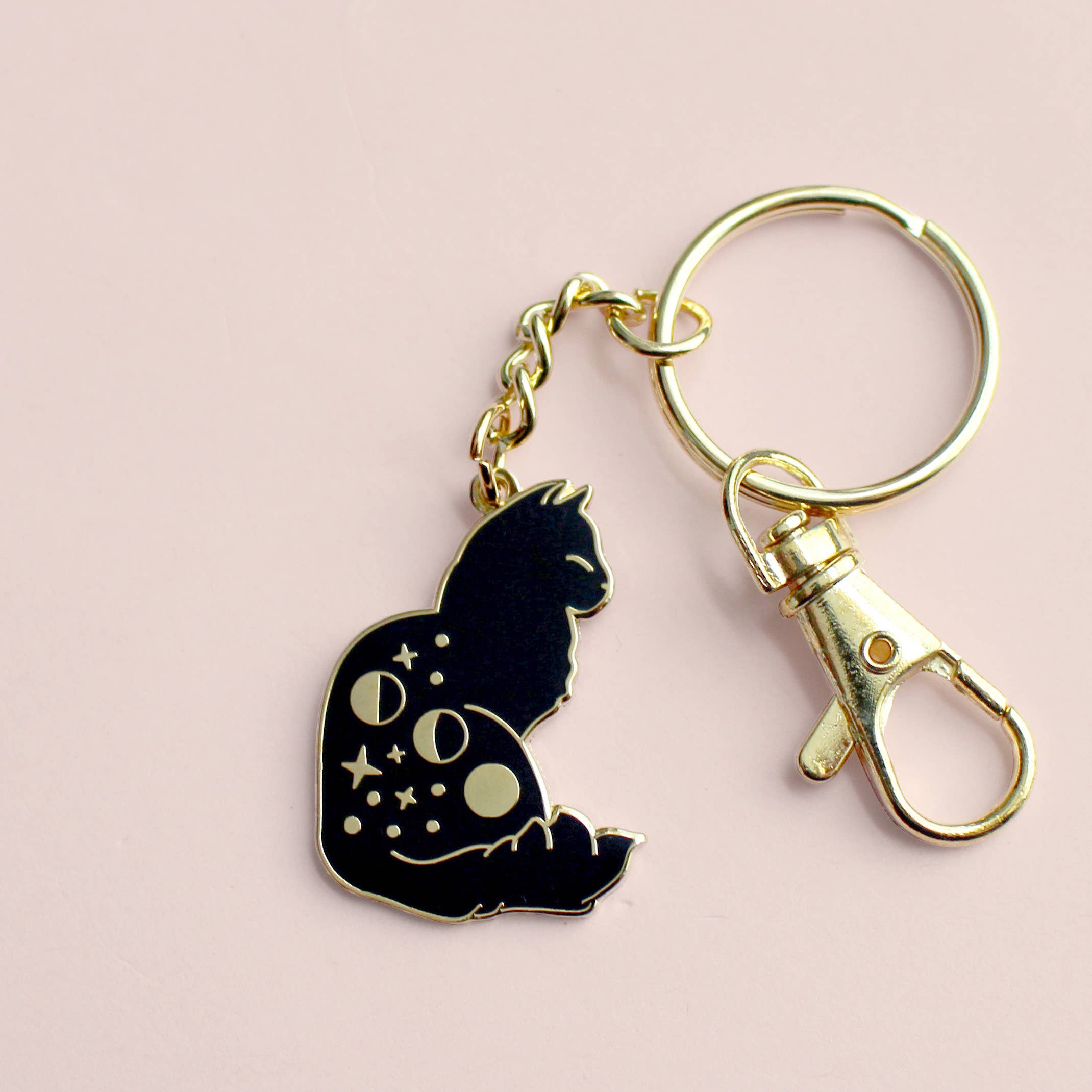 Glitter Punk - Celestial Cat Key Chain