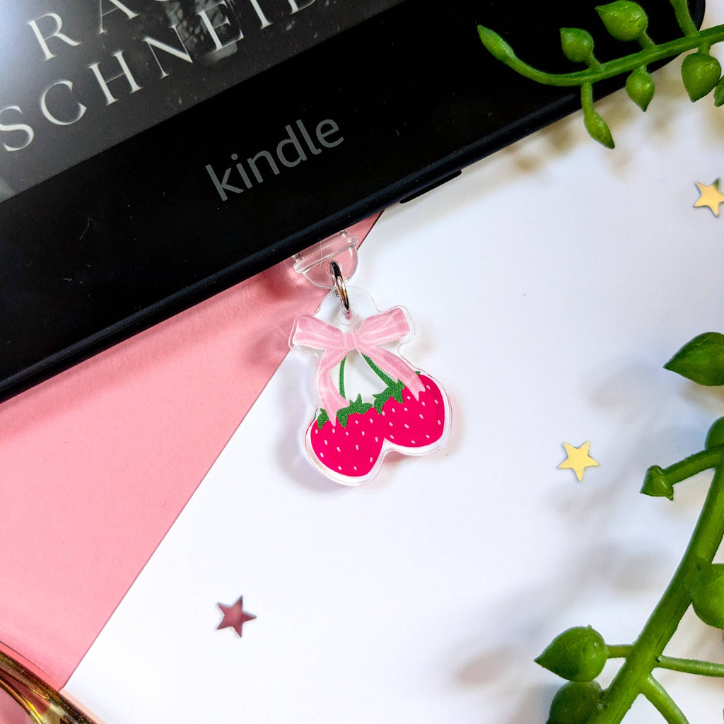 'Coquette Strawberries' Kindle Charm