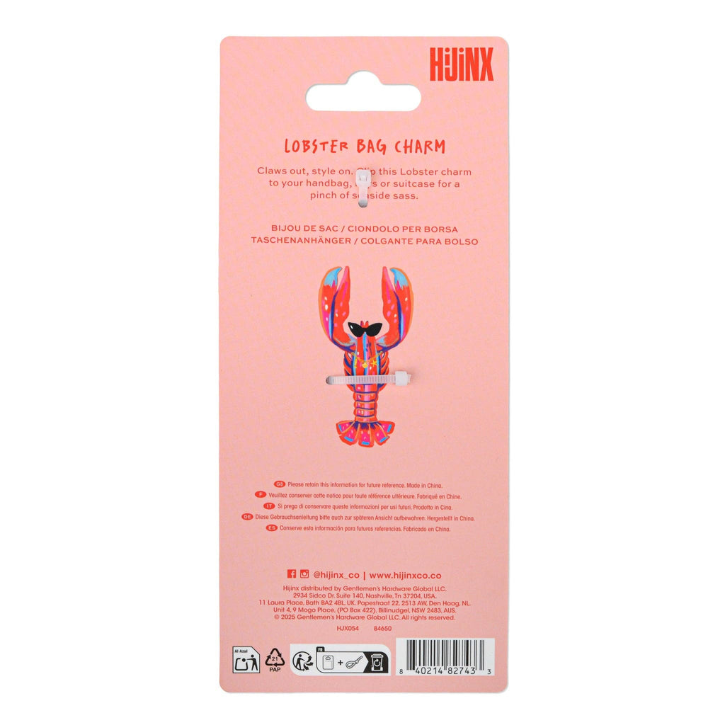 Hijinx Bag Charm - Lobster