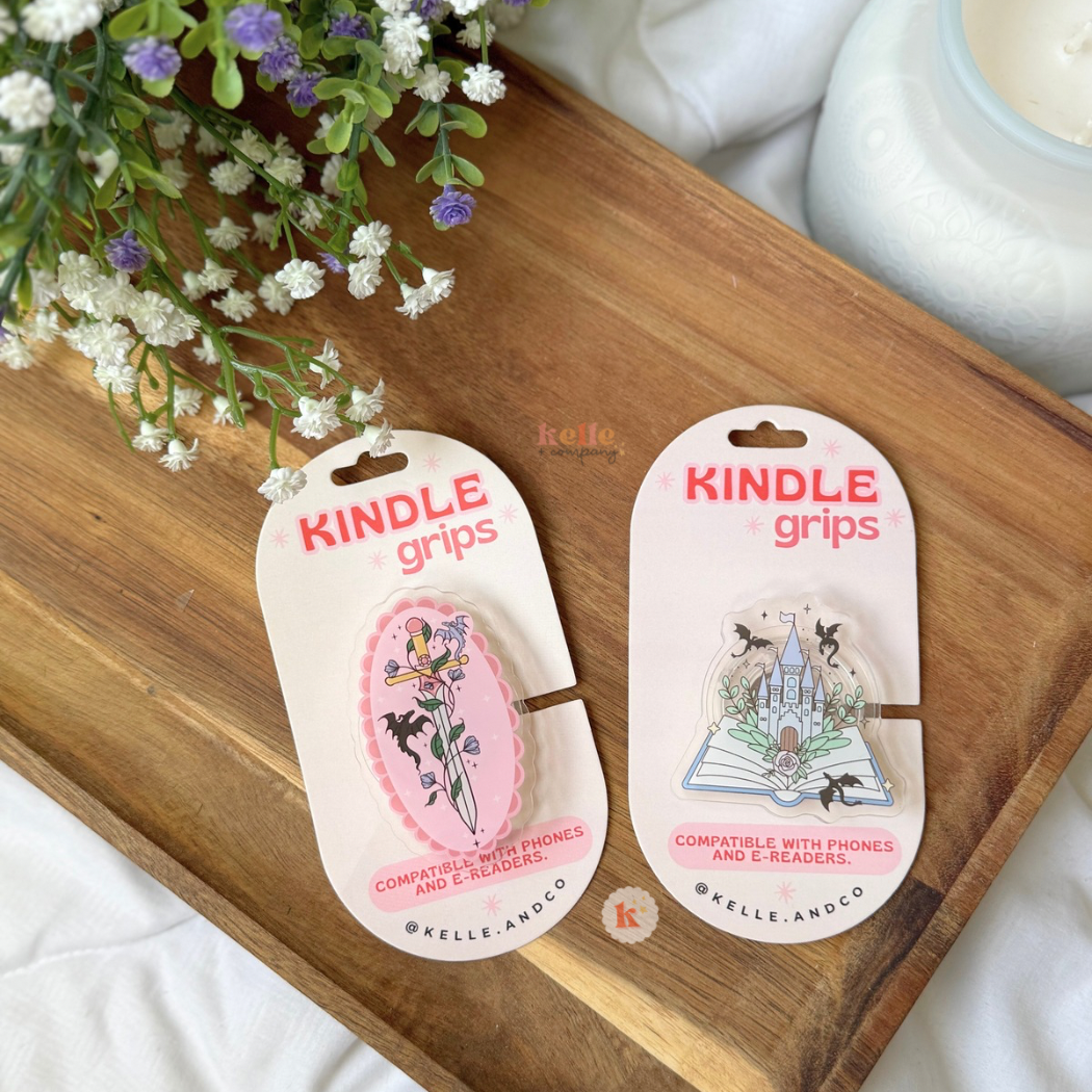 Kelle.andco - Castle and Book kindle grip